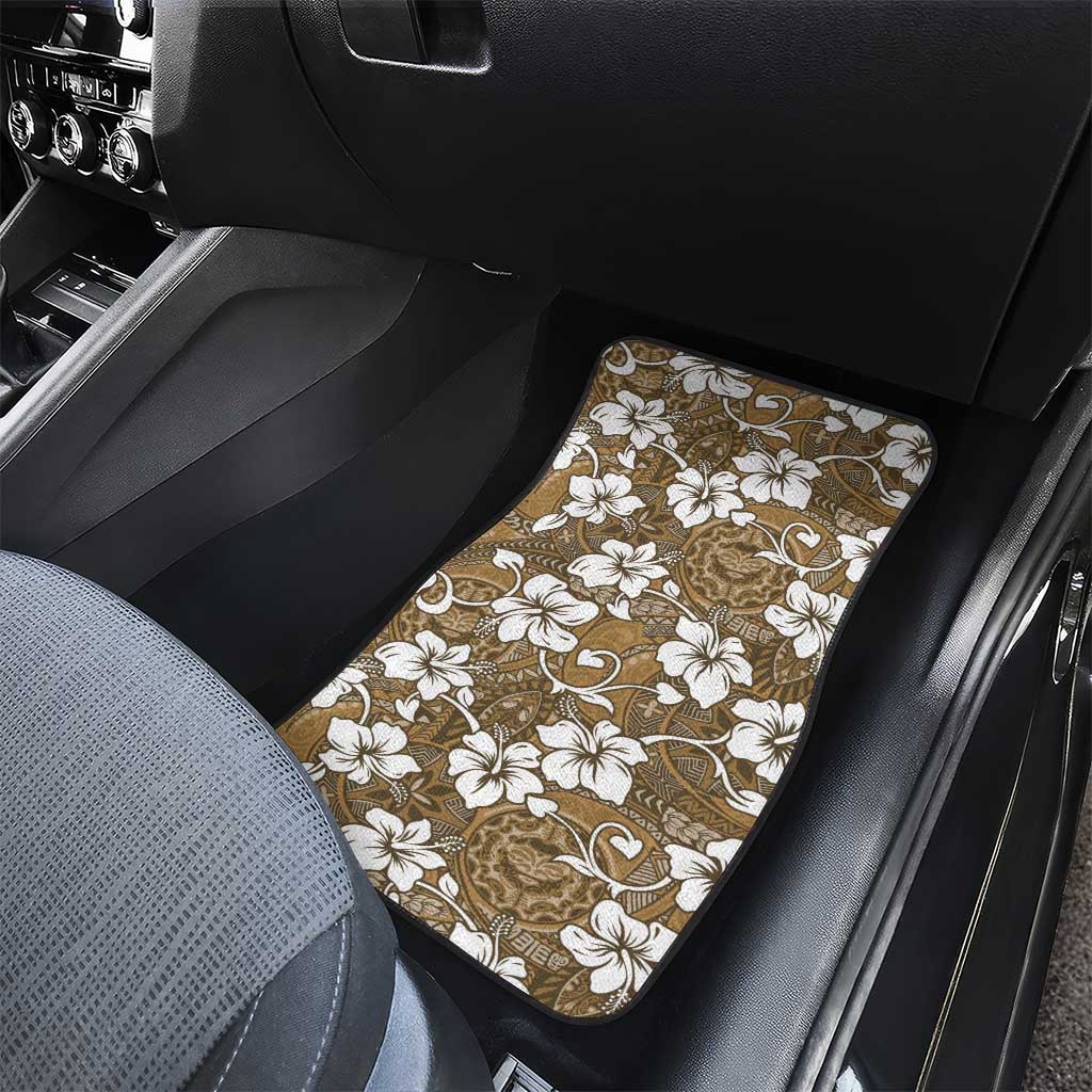 Kuvui Bula Fiji Car Mats Fijian Tapa Seamless Hibiscus LT14 - Polynesian Pride