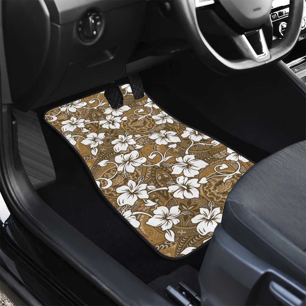 Kuvui Bula Fiji Car Mats Fijian Tapa Seamless Hibiscus LT14 - Polynesian Pride