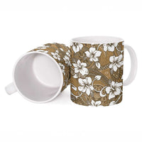 Kuvui Bula Fiji Ceramic Mug Fijian Tapa Seamless Hibiscus LT14 - Polynesian Pride