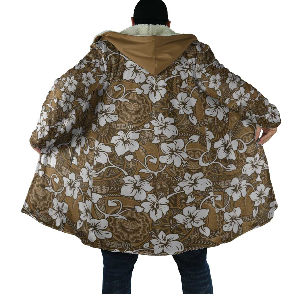 Kuvui Bula Fiji Cloak Fijian Tapa Seamless Hibiscus LT14 - Polynesian Pride