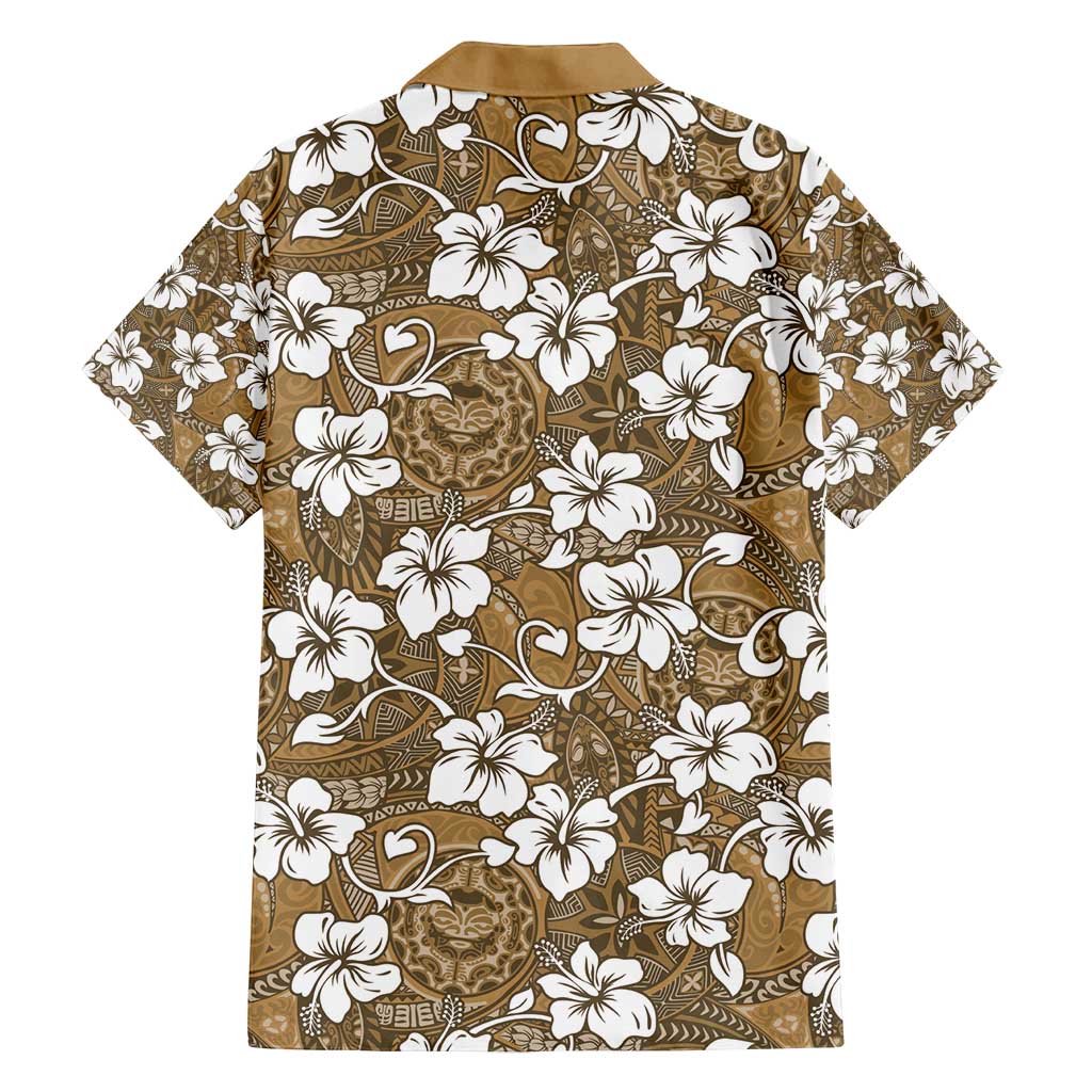 Kuvui Bula Fiji Family Matching Long Sleeve Bodycon Dress and Hawaiian Shirt Fijian Tapa Seamless Hibiscus - Polynesian Pride