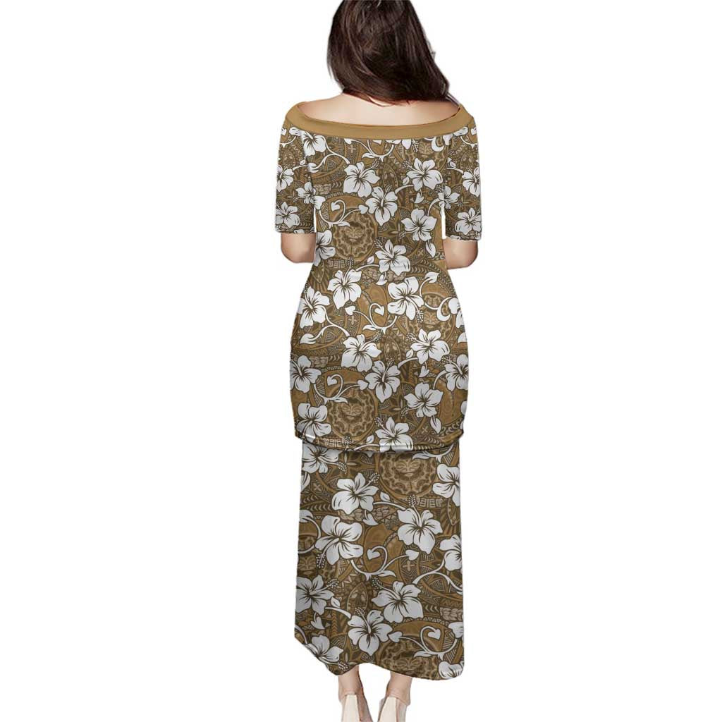 Kuvui Bula Fiji Family Matching Puletasi and Hawaiian Shirt Fijian Tapa Seamless Hibiscus - Polynesian Pride