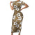 Kuvui Bula Fiji Family Matching Short Sleeve Bodycon Dress and Hawaiian Shirt Fijian Tapa Seamless Hibiscus - Polynesian Pride