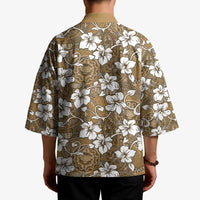 Kuvui Bula Fiji Kimono Fijian Tapa Seamless Hibiscus - Polynesian Pride