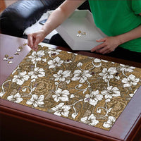 Kuvui Bula Fiji Puzzle Fijian Tapa Seamless Hibiscus LT14 - Polynesian Pride