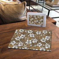 Kuvui Bula Fiji Puzzle Fijian Tapa Seamless Hibiscus LT14 - Polynesian Pride