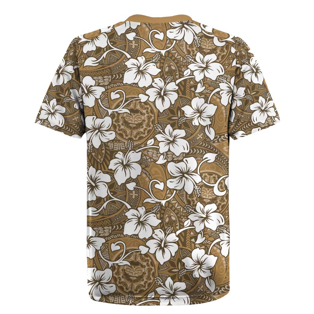 Kuvui Bula Fiji Rugby Jersey Fijian Tapa Seamless Hibiscus LT14 - Polynesian Pride