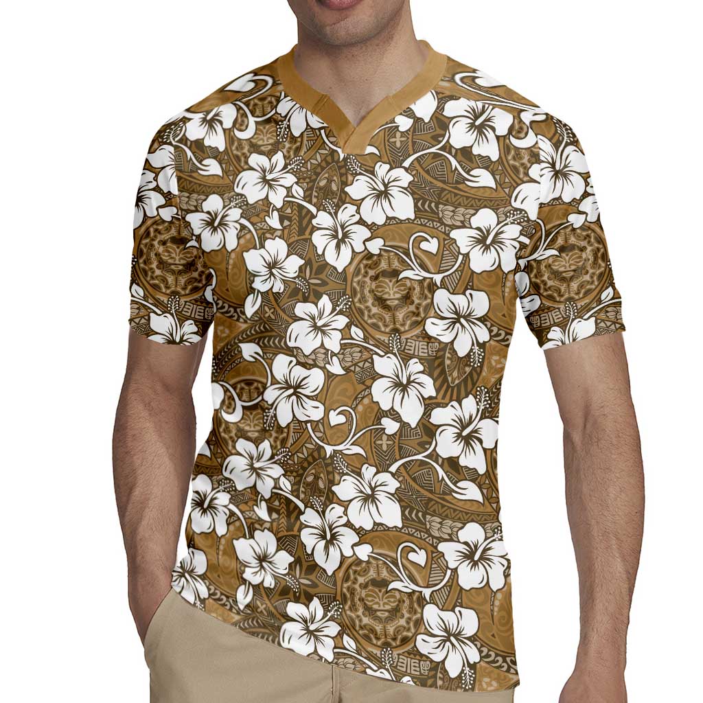 Kuvui Bula Fiji Rugby Jersey Fijian Tapa Seamless Hibiscus LT14 - Polynesian Pride
