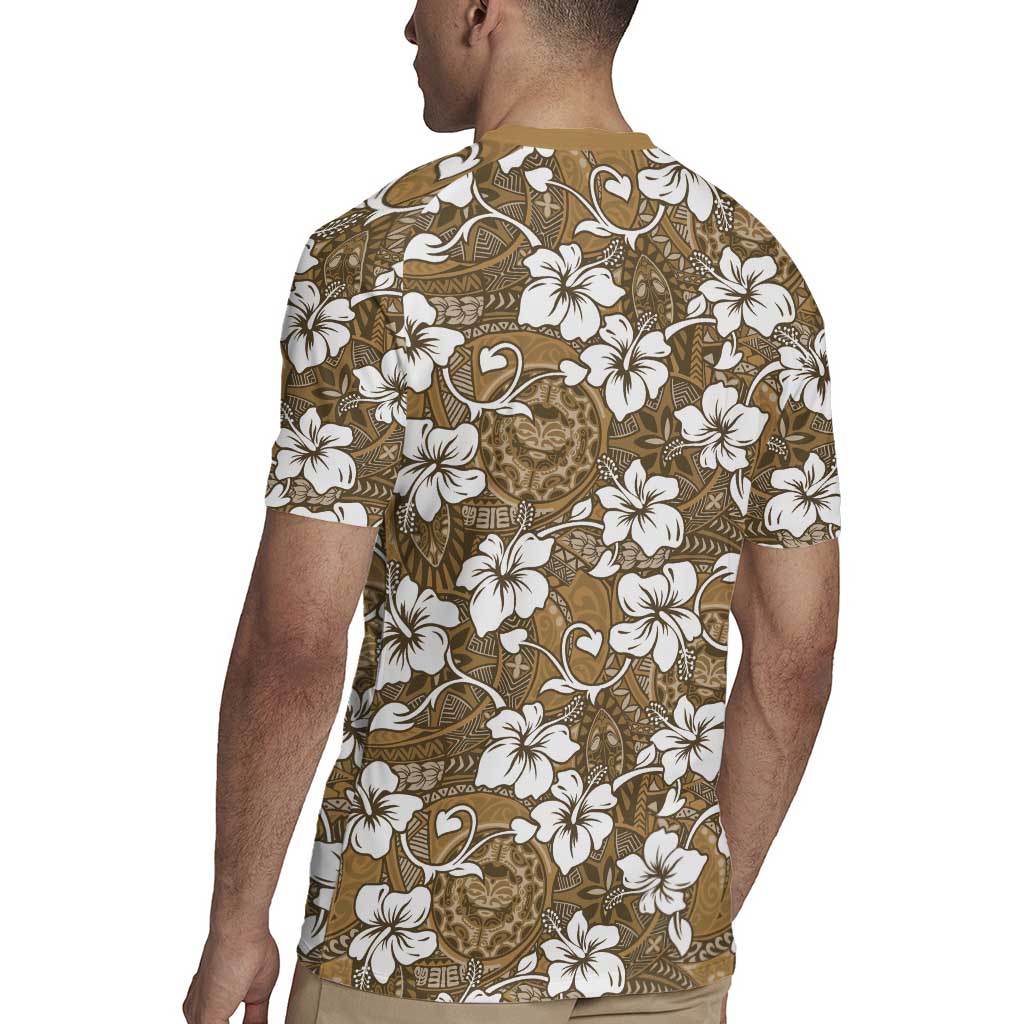 Kuvui Bula Fiji Rugby Jersey Fijian Tapa Seamless Hibiscus LT14 - Polynesian Pride