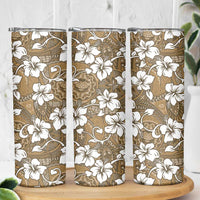 Kuvui Bula Fiji Skinny Tumbler Fijian Tapa Seamless Hibiscus - Polynesian Pride