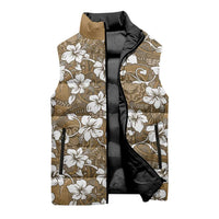 Kuvui Bula Fiji Sleeveless Puffer Jacket Fijian Tapa Seamless Hibiscus LT14 - Polynesian Pride