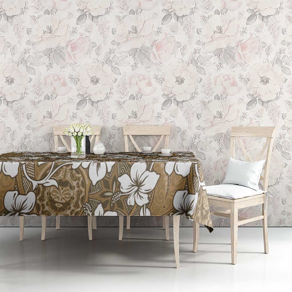 Kuvui Bula Fiji Tablecloth Fijian Tapa Seamless Hibiscus - Polynesian Pride