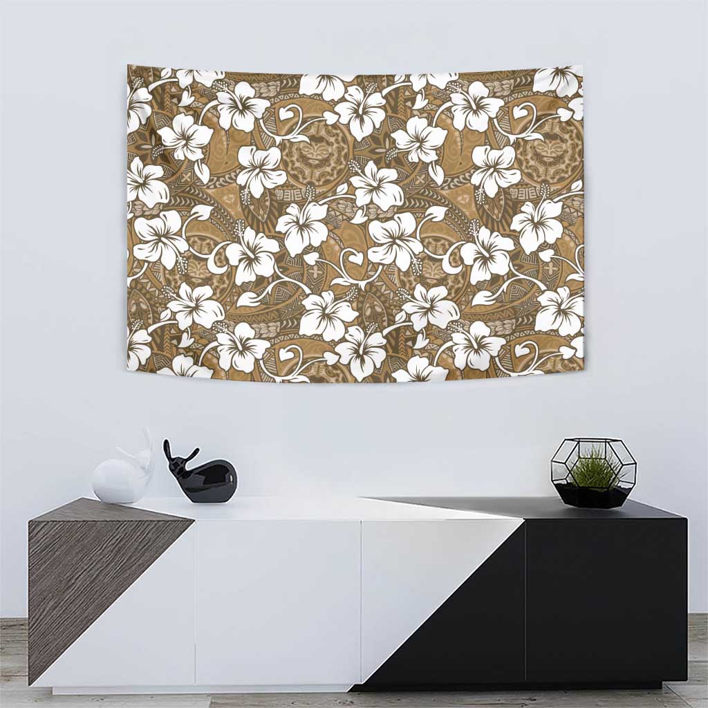 Kuvui Bula Fiji Tapestry Fijian Tapa Seamless Hibiscus LT14 - Polynesian Pride