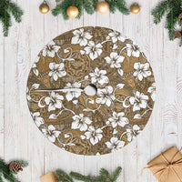 Kuvui Bula Fiji Tree Skirt Fijian Tapa Seamless Hibiscus LT14 Casual Brown - Polynesian Pride