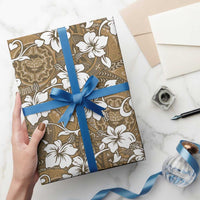 Kuvui Bula Fiji Wrapping Paper Fijian Tapa Seamless Hibiscus - Polynesian Pride