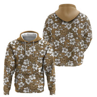 Kuvui Bula Fiji Zip Hoodie Fijian Tapa Seamless Hibiscus - Polynesian Pride