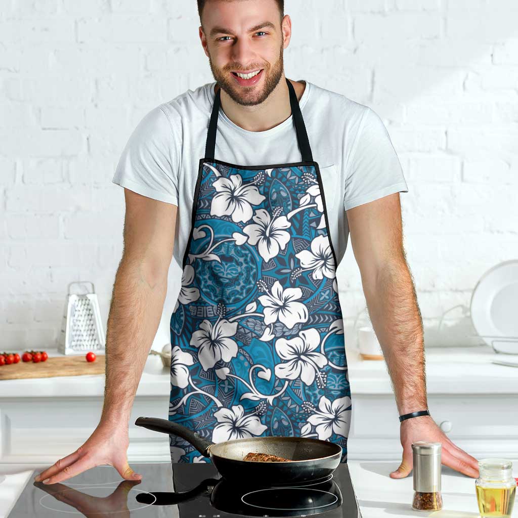 Karakarawa Bula Fiji Apron Fijian Tapa Seamless Hibiscus LT14 - Polynesian Pride