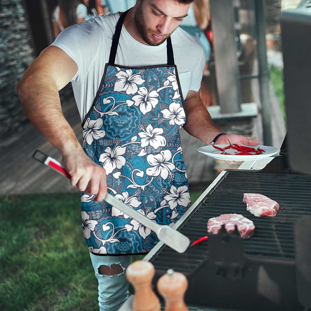 Karakarawa Bula Fiji Apron Fijian Tapa Seamless Hibiscus LT14 - Polynesian Pride