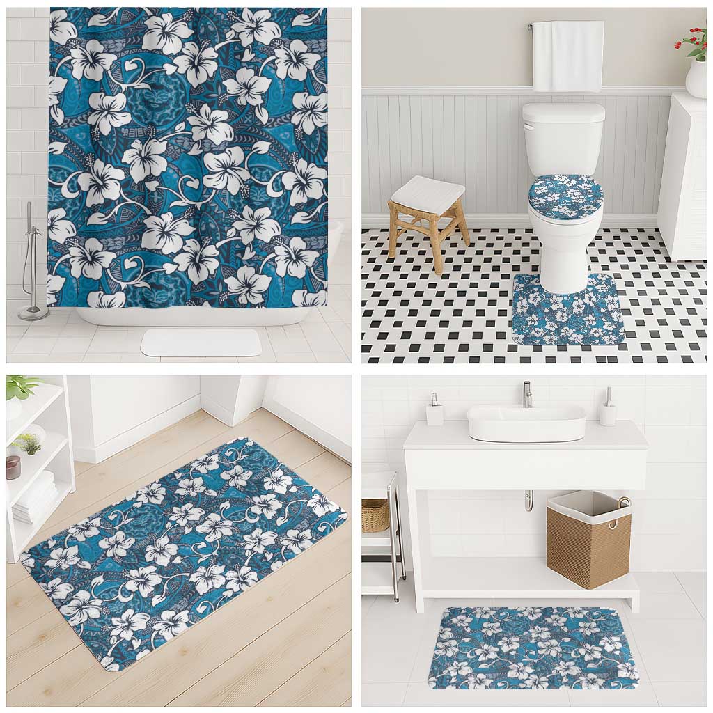 Karakarawa Bula Fiji Bathroom Set Fijian Tapa Seamless Hibiscus - Polynesian Pride