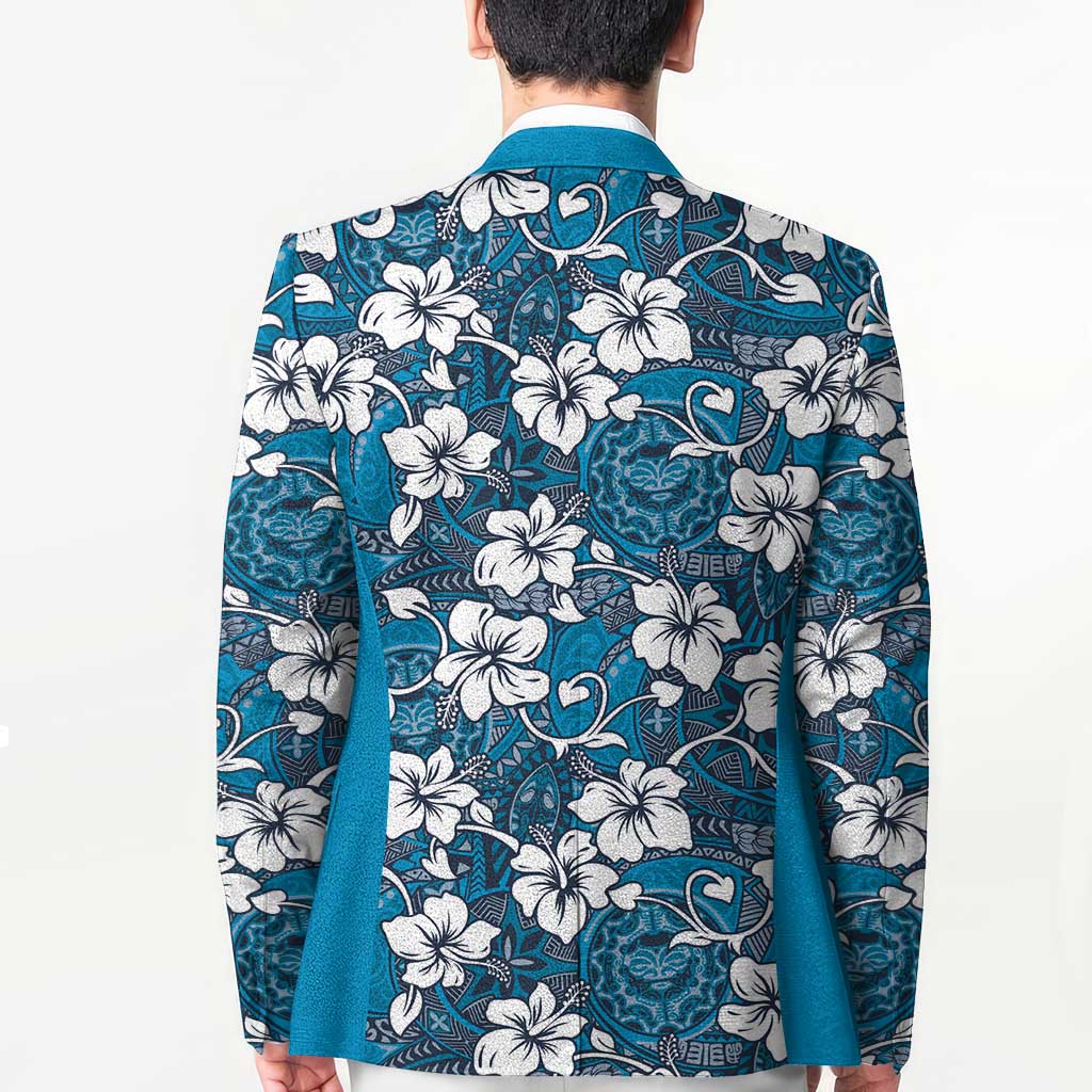Karakarawa Bula Fiji Blazer Fijian Tapa Seamless Hibiscus LT14 - Polynesian Pride