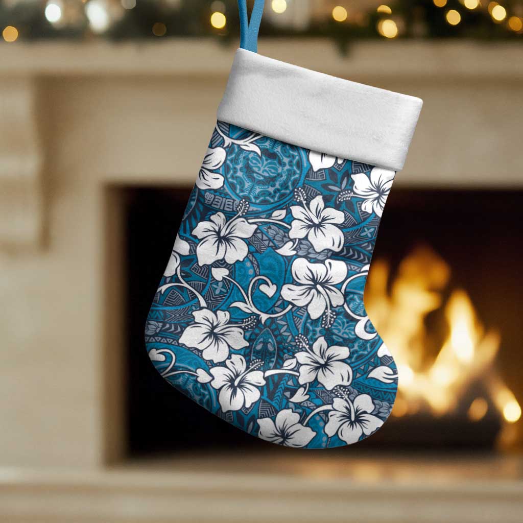 Karakarawa Bula Fiji Christmas Stocking Fijian Tapa Seamless Hibiscus - Polynesian Pride