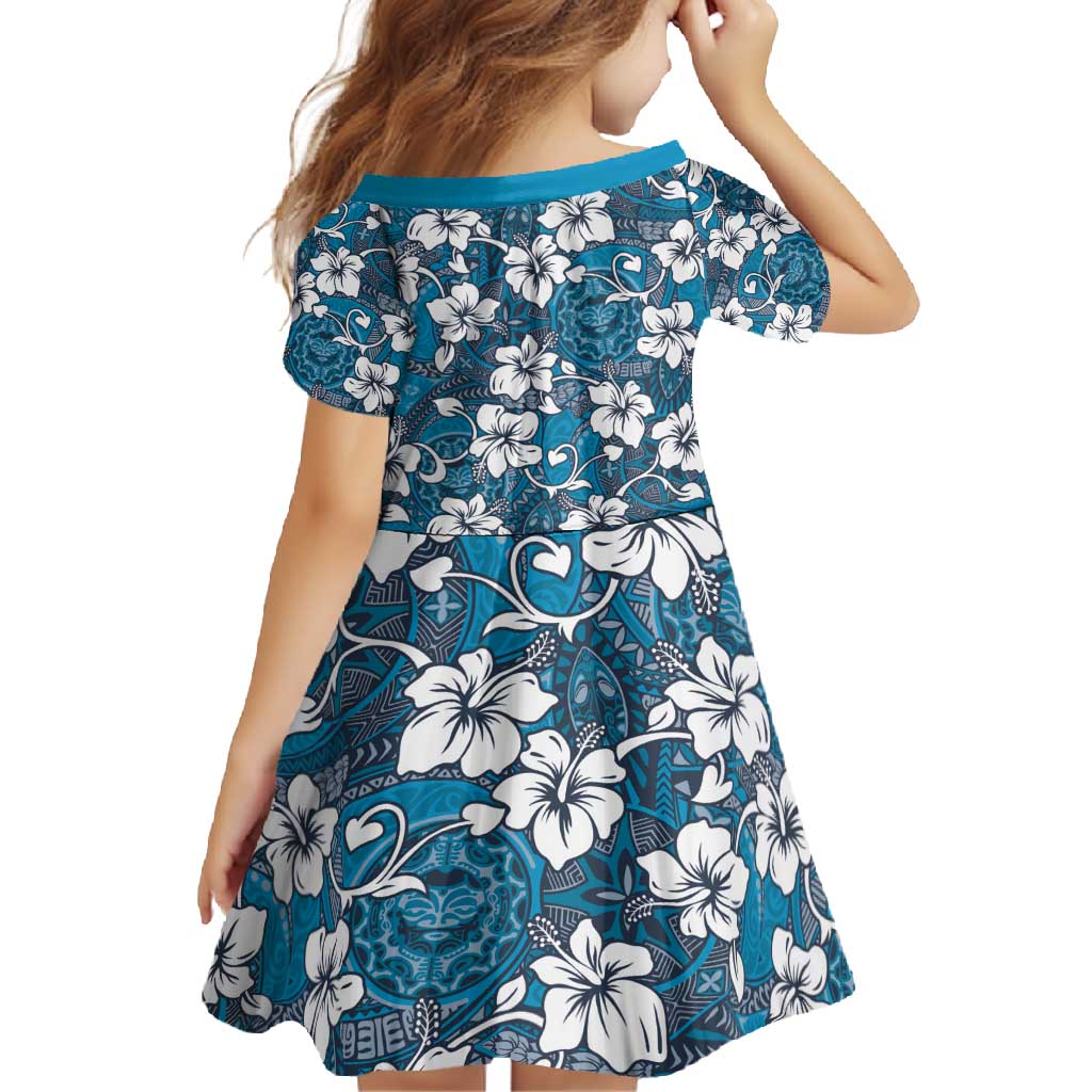 Karakarawa Bula Fiji Family Matching Off Shoulder Maxi Dress and Hawaiian Shirt Fijian Tapa Seamless Hibiscus - Polynesian Pride