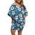 Karakarawa Bula Fiji Off Shoulder Short Dress Fijian Tapa Seamless Hibiscus - Polynesian Pride
