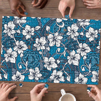 Karakarawa Bula Fiji Puzzle Fijian Tapa Seamless Hibiscus LT14 - Polynesian Pride