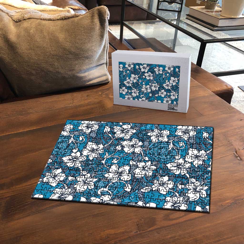 Karakarawa Bula Fiji Puzzle Fijian Tapa Seamless Hibiscus LT14 - Polynesian Pride