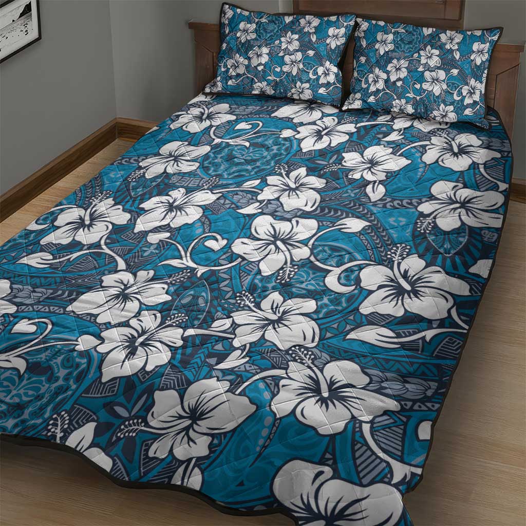 Karakarawa Bula Fiji Quilt Bed Set Fijian Tapa Seamless Hibiscus LT14 - Polynesian Pride