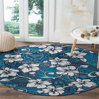 Karakarawa Bula Fiji Round Carpet Fijian Tapa Seamless Hibiscus - Polynesian Pride