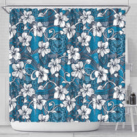Karakarawa Bula Fiji Shower Curtain Fijian Tapa Seamless Hibiscus LT14 - Polynesian Pride
