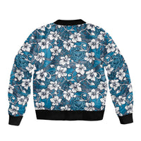 Karakarawa Bula Fiji Sleeve Zip Bomber Jacket Fijian Tapa Seamless Hibiscus LT14 - Polynesian Pride