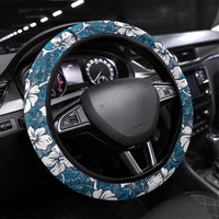 Karakarawa Bula Fiji Steering Wheel Cover Fijian Tapa Seamless Hibiscus - Polynesian Pride