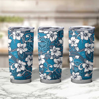 Karakarawa Bula Fiji Tumbler Cup Fijian Tapa Seamless Hibiscus - Polynesian Pride