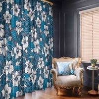 Karakarawa Bula Fiji Window Curtain Fijian Tapa Seamless Hibiscus LT14 - Polynesian Pride