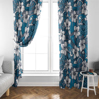 Karakarawa Bula Fiji Window Curtain Fijian Tapa Seamless Hibiscus LT14 - Polynesian Pride