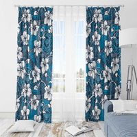 Karakarawa Bula Fiji Window Curtain Fijian Tapa Seamless Hibiscus LT14 - Polynesian Pride