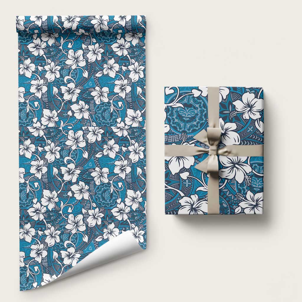 Karakarawa Bula Fiji Wrapping Paper Fijian Tapa Seamless Hibiscus - Polynesian Pride