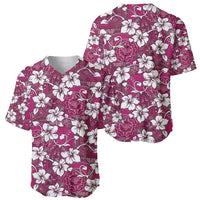 Piqi Bula Fiji Baseball Jersey Fijian Tapa Seamless Hibiscus LT14 - Polynesian Pride