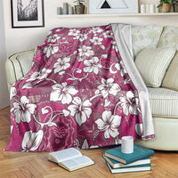 Piqi Bula Fiji Blanket Fijian Tapa Seamless Hibiscus - Polynesian Pride