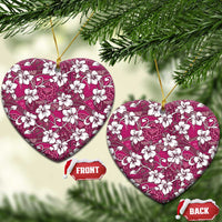 Piqi Bula Fiji Ceramic Ornament Fijian Tapa Seamless Hibiscus - Polynesian Pride