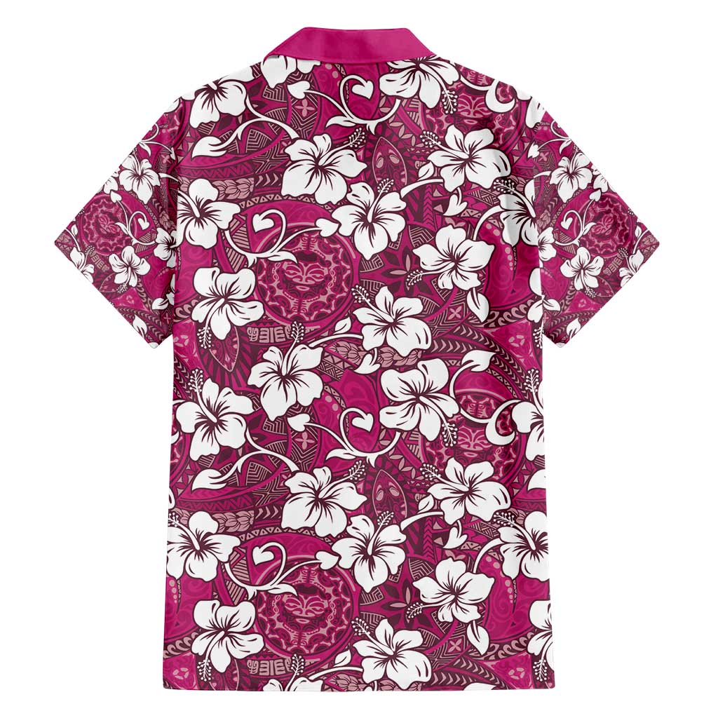 Piqi Bula Fiji Family Matching Puletasi and Hawaiian Shirt Fijian Tapa Seamless Hibiscus LT14 - Polynesian Pride