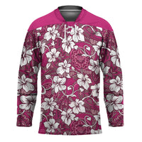Piqi Bula Fiji Hockey Jersey Fijian Tapa Seamless Hibiscus - Polynesian Pride