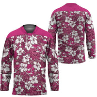 Piqi Bula Fiji Hockey Jersey Fijian Tapa Seamless Hibiscus - Polynesian Pride