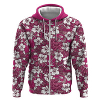 Piqi Bula Fiji Hoodie Fijian Tapa Seamless Hibiscus - Polynesian Pride