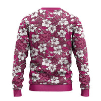 Piqi Bula Fiji Ugly Christmas Sweater Fijian Tapa Seamless Hibiscus - Polynesian Pride