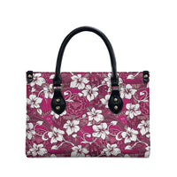 Piqi Bula Fiji Leather Bag Fijian Tapa Seamless Hibiscus LT14 - Polynesian Pride