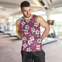Piqi Bula Fiji Men Tank Top Fijian Tapa Seamless Hibiscus - Polynesian Pride