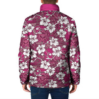 Piqi Bula Fiji Padded Jacket Fijian Tapa Seamless Hibiscus LT14 - Polynesian Pride